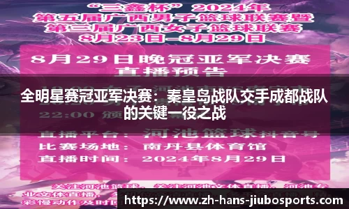 全明星赛冠亚军决赛：秦皇岛战队交手成都战队的关键一役之战